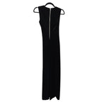 NWT Balmain Women Embellished Velvet Maxi Dress 38 US 4 Black Made In Italy Glam