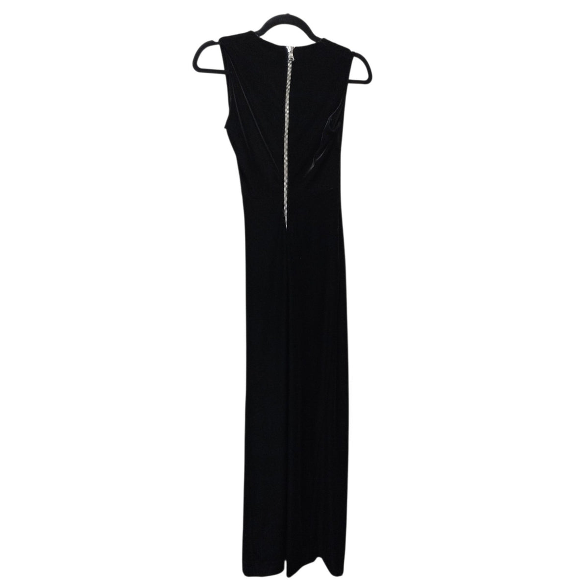 NWT Balmain Women Embellished Velvet Maxi Dress 38 US 4 Black Made In Italy Glam