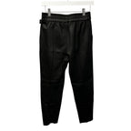 NWT SPRWMN Black Leather Pull On Slim Jogger with Pockets Womens XS
