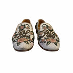Ralph Lauren Purple Label Alonzo Embellished Denim Slipper Womens 36.5 / US 6.5