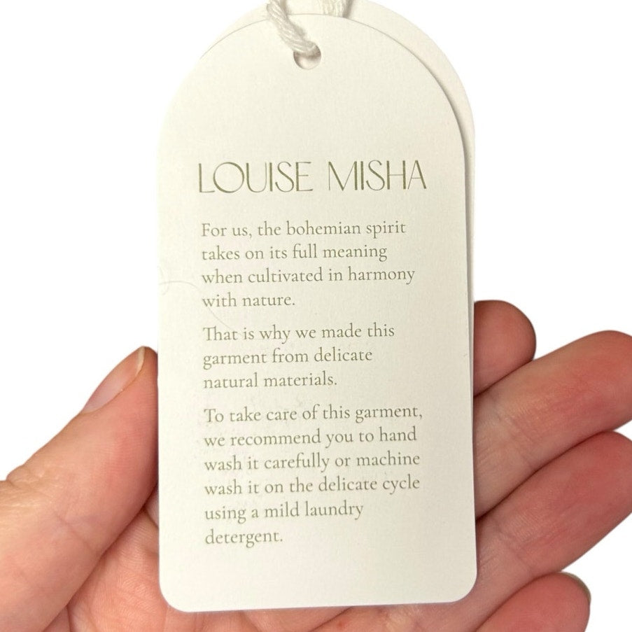 NWT Louise Misha Tobacco Jumper Salicia V Neck Mohair Sweater Womens 38 / US 6