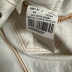 NWT Ganni Bright White Denim Jacket Dress Size 34 / US 2 Casual Western Utility