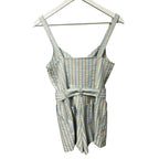 NWT Simkhai Hydrangea Blue Stripe Seersucker Kai Bustier Style Romper Small