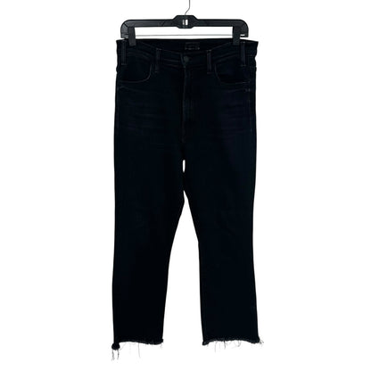 Mother Encounters At Night Black The Hustler Ankle Fray Jeans Womens 31 / 10