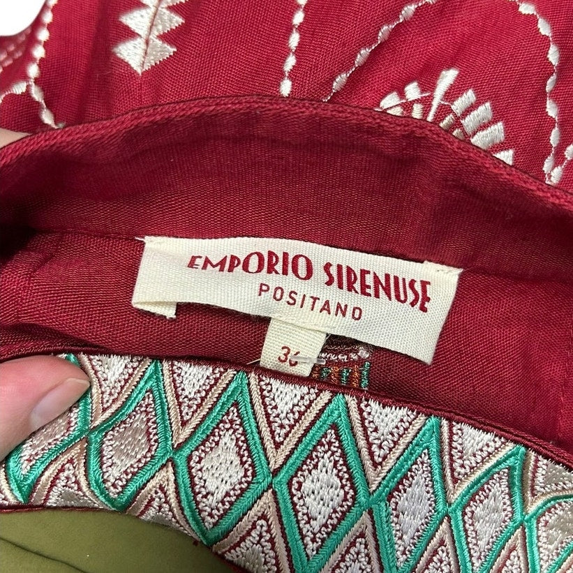NWT Emporio Sirenuse Camille Skirt with Ballerina Embroidery Womens 36 / US 0
