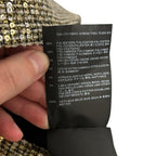 Saint Laurent Sequin Embellished Metallic Tweed Mini Shift Dress Womens 36 US 4
