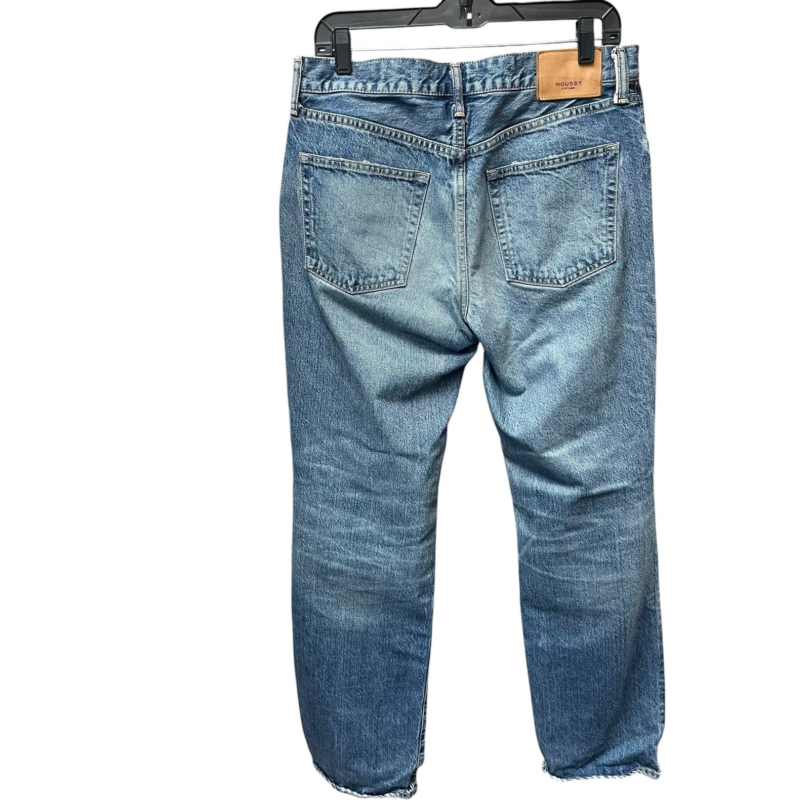 Moussy Vintage Jeans Aquebogue Straight Distressed Button Fly Cotton Womens 29