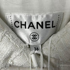 NWT Chanel White Cruise Collection Tweed & Lace Mini Dress Womens 36 / US 4