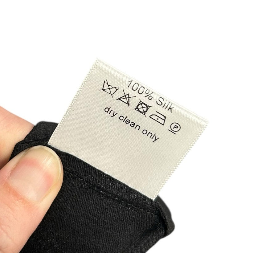 NWT Three Graces London Black 100% Silk Chloe Tiered Maxi Dress Womens 8 / US 4