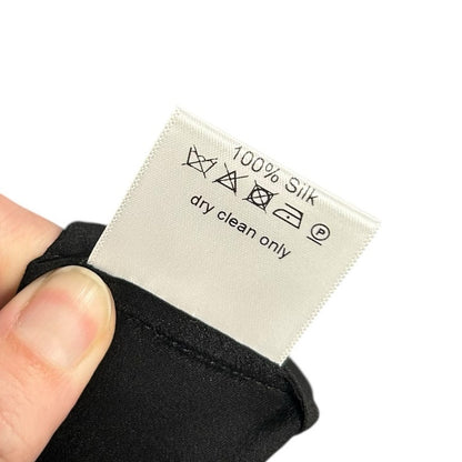 NWT Three Graces London Black 100% Silk Chloe Tiered Maxi Dress Womens 8 / US 4