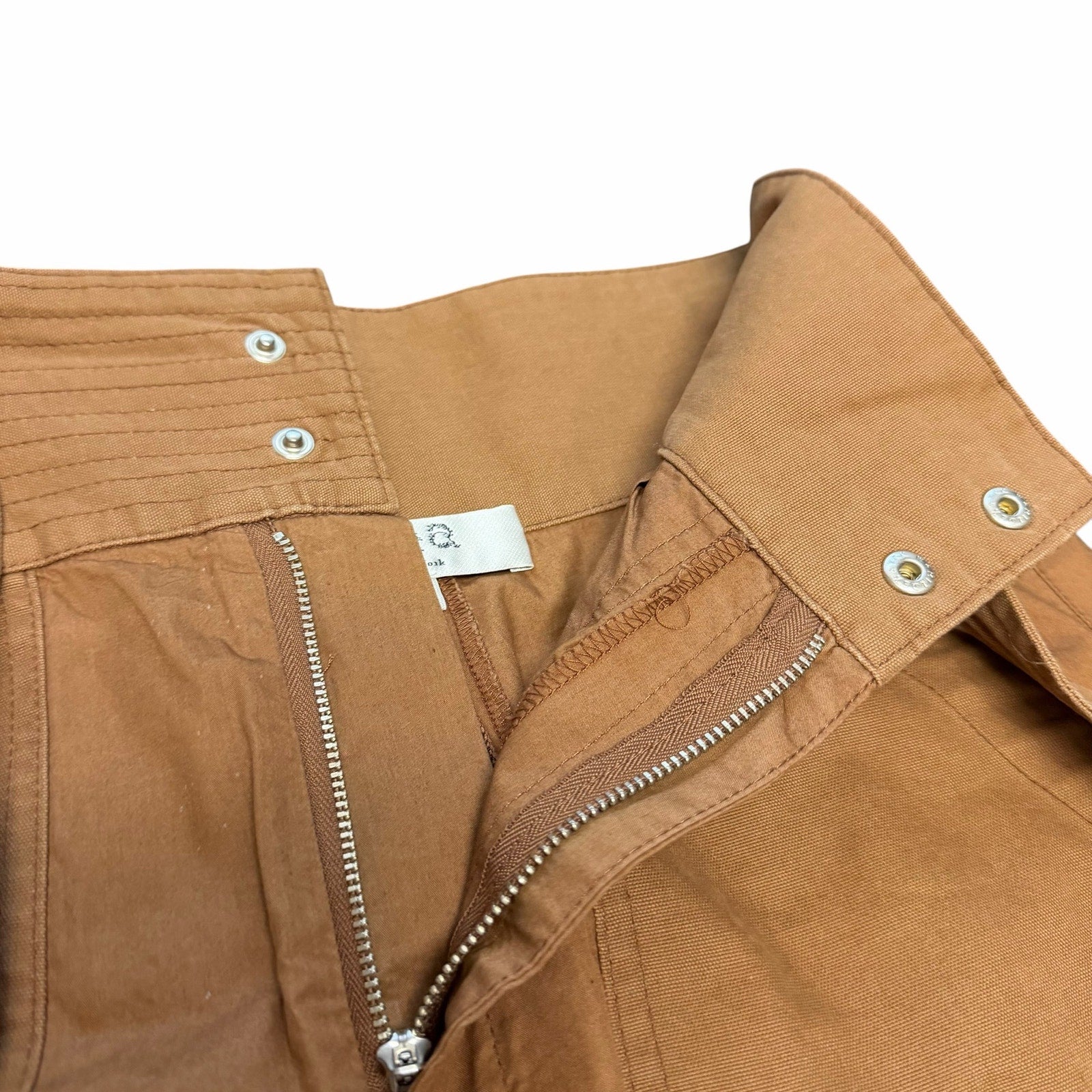 Sea New York Gabritette Shorts Ochre Brown Belted Cuffed High Rise Womens 2