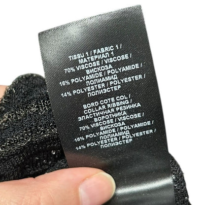 NWT Balmain Paris Black Asymmetric Sequined Mini Bodycon Dress Womens 36 / US 4