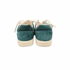 Chanel 2023 Interlocking CC Logo Sneakers Green Suede Womens 39 / US 9 Sporty