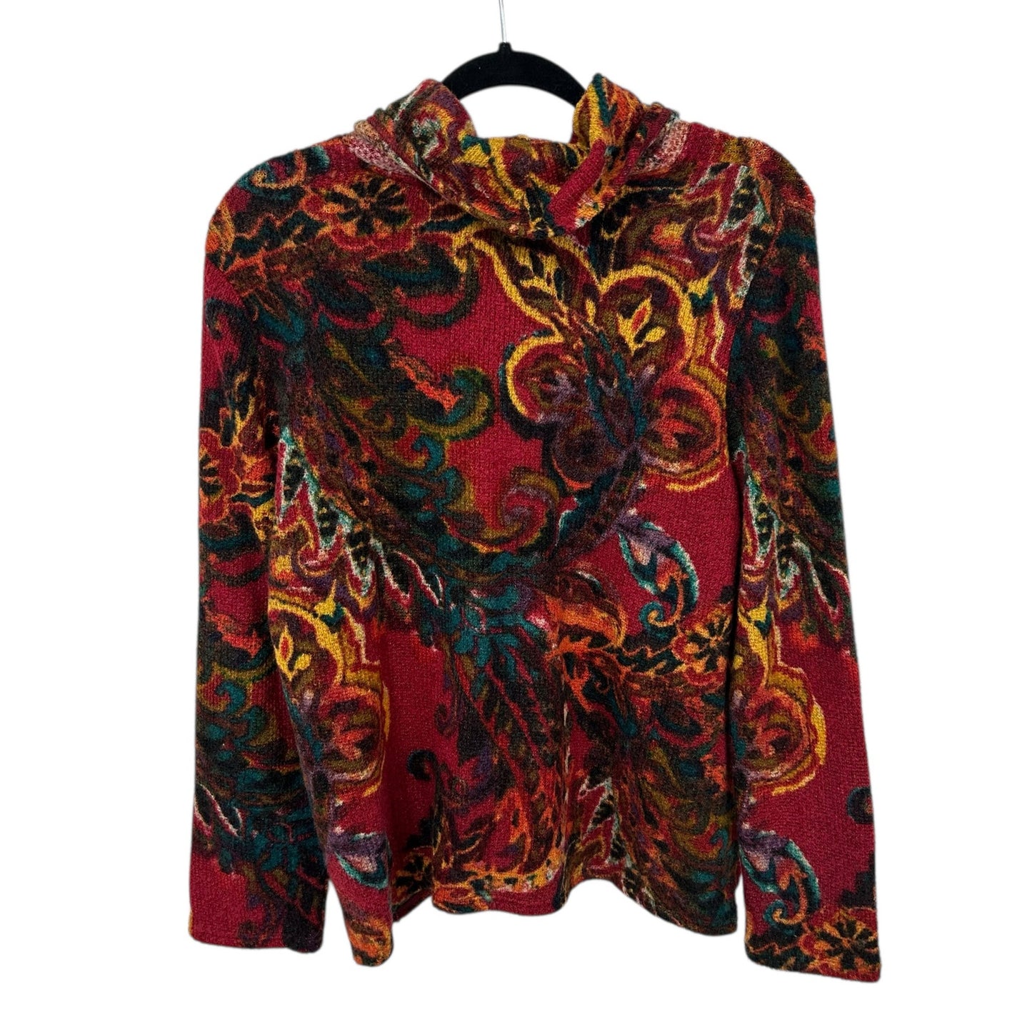 Habitat Clothes to Live In Red Multi Abstract Floral Print Top Womens Medium