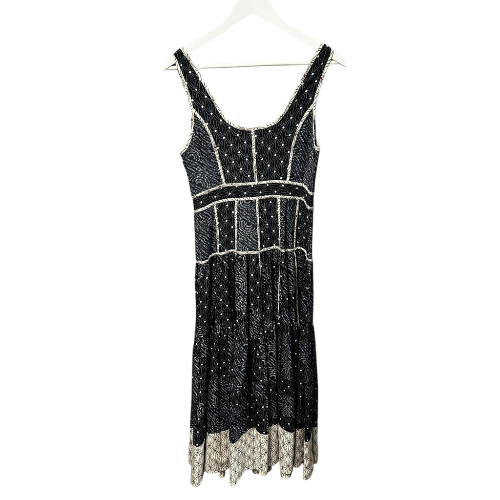 NWT Ulla Johnson Twilight Keira Printed Sleeveless Tie Midi Dress Womens 4 Boho
