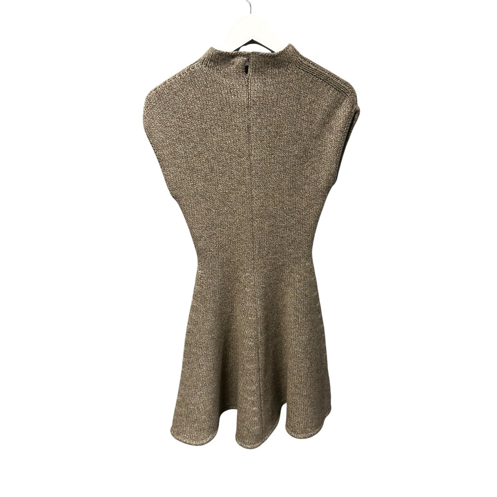 NWT Magda Butrym Beige Cashmere Blend Knit Cap Sleeve Mini Dress 36 / US 4