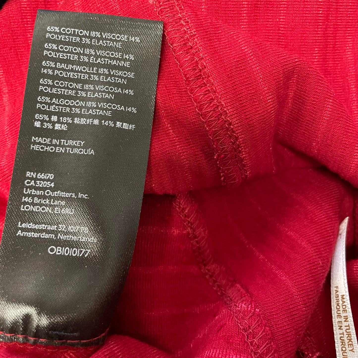 NWT Free People Slim Pull On Velvet Flare Pants in Red Womens Size Large