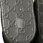Gucci GG Crystal Motif Black Suede Boot with Merino Wool Lining Womens 39 / US 9