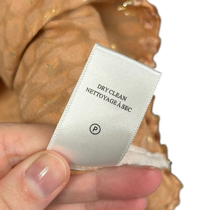 A.L.C Rose Dawn Kinsa II Metallic Velvet Burnout Fabric Halter Top Womens 2