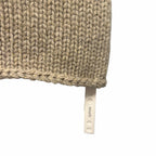NWT Khaite Sly Top in Sepia Pure Cashmere Knit Stand Collar Cap Sleeves Size XS