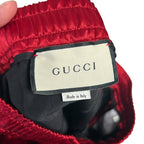 Gucci GG Star Acetate Red Black Streetwear Shorts Mens 46 / US 36 Small