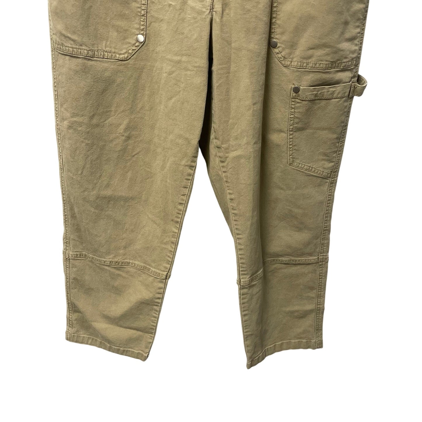 Anthropologie Maeve Turner Utility Cargo Pants Moss Green Womens 32