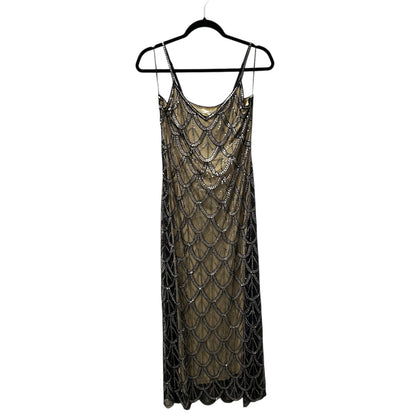 NWT LoveShackFancy Mackie Sequin Embellished Midi Dress In Black Womens 4