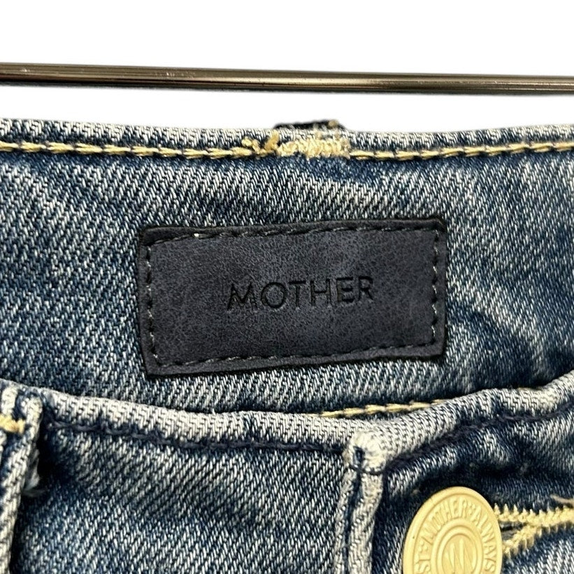 MOTHER Herbal Remedy The Curbside Cargo Flood Button Fly Jeans Womens 25 / 2