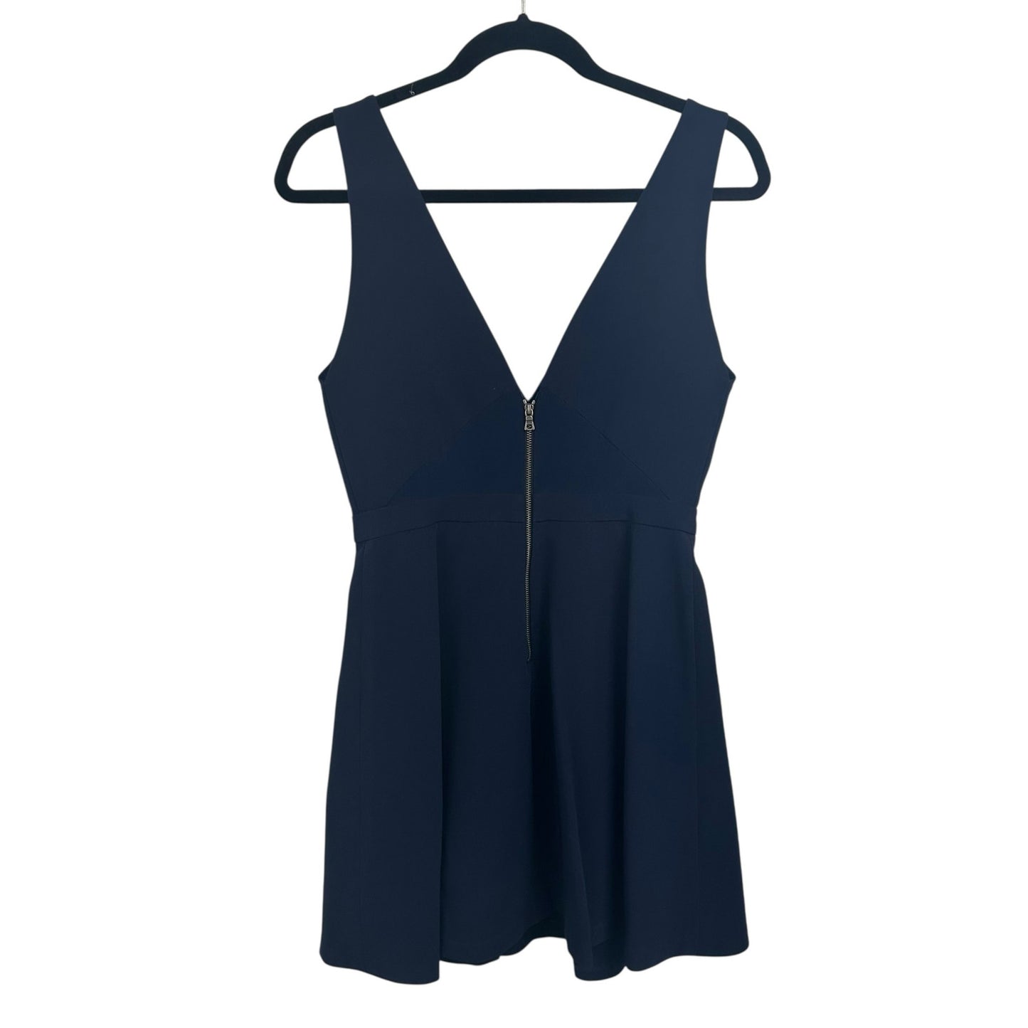 Alice + Olivia Navy Nina Cutout Fit & Flare Sleeveless Mini Dress Womens Size 6