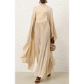 NWT Zimmermann Cream Velvet Body Memento Batwing Maxi Dress Womens US 2P