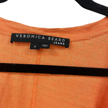Veronica Beard Jeans 100% Linen Arion Muscle T Shirt Orange Womens Small