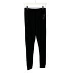 NWT Saint Laurent Paris Black Cashmere High Waist Jogger Pants Womens Small