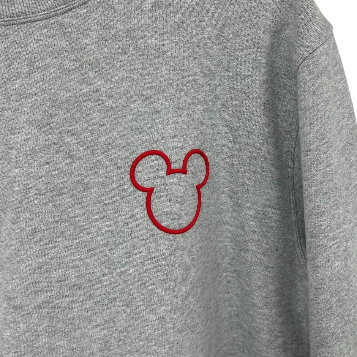Disney x Lululemon Heathered Gray Red Steady State Crew Sweatshirt Mens Large