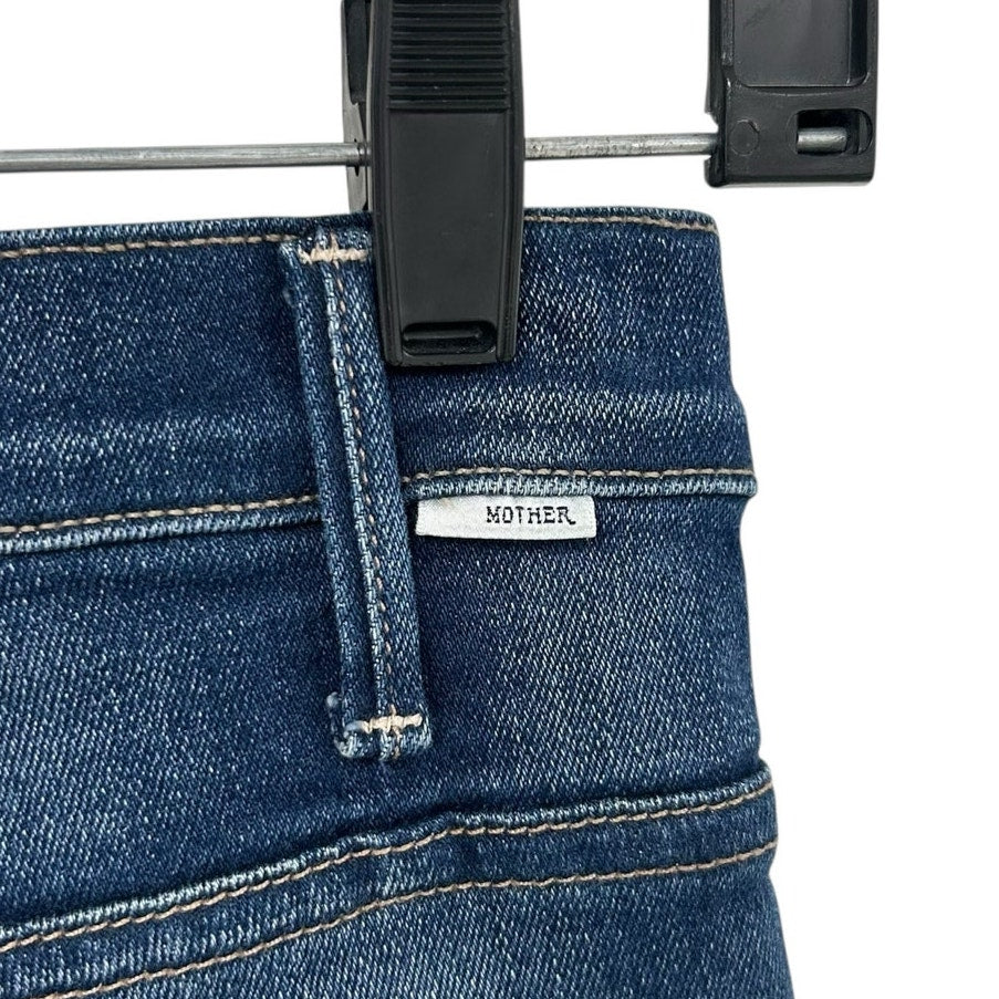 Mother Home Movies The Hustler Ankle Fray Denim Jeans Womens Size 24 / 2
