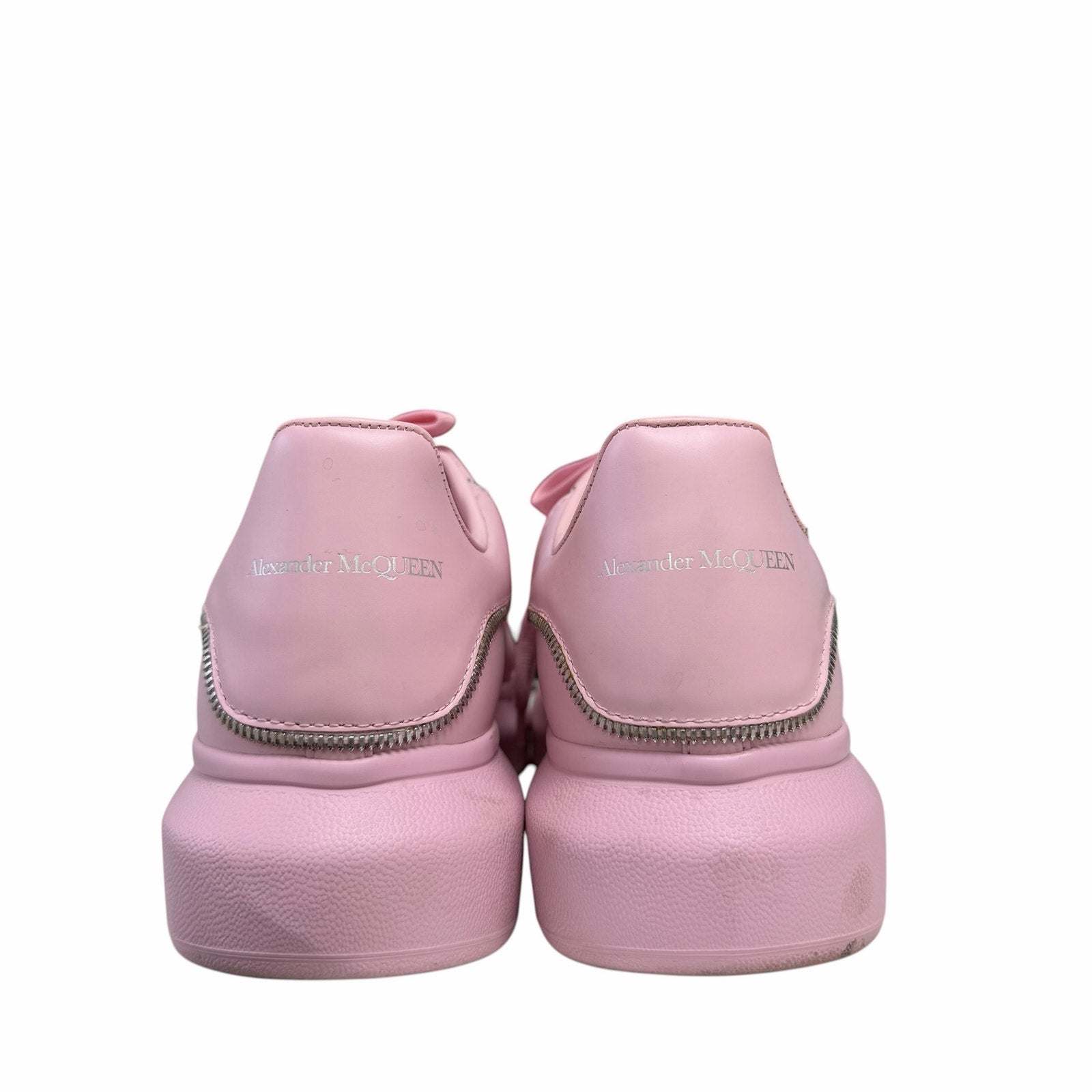 Alexander McQueen Zipper Tooth Oversized Sneaker Ice Pink Mens 45