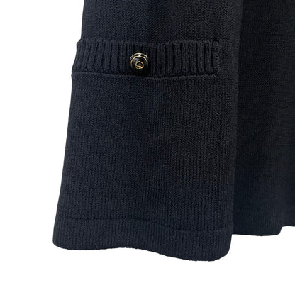 St. John Collection by Marie Gray Short Sleeve Santana Knit Cardigan Black Large