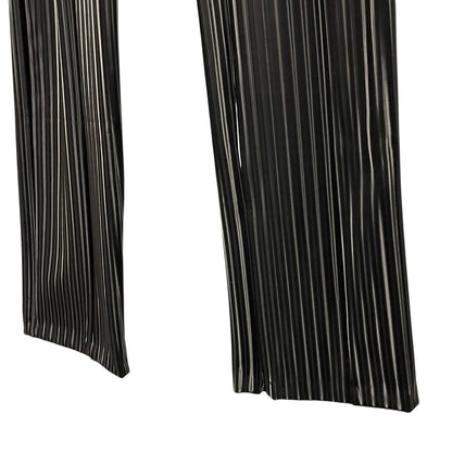Good American Black Faux Leather Hologram Long and Lean Pants Size 4 / US XL