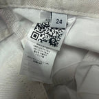 Gabriela Hearst Amoret Printed Linen Barrel-Leg Jeans Multi White Floral Size 24