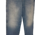 Gucci Horsebit High Rise Wide Leg Frayed Hem Jeans Light Wash Size 27 / US 6