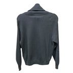 Brunello Cucinelli Dark Gray Ribbed Cotton Shadow Pocket Cardigan Womens Size XS