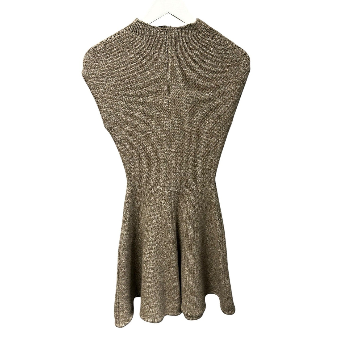 NWT Magda Butrym Beige Cashmere Blend Knit Cap Sleeve Mini Dress 36 / US 4