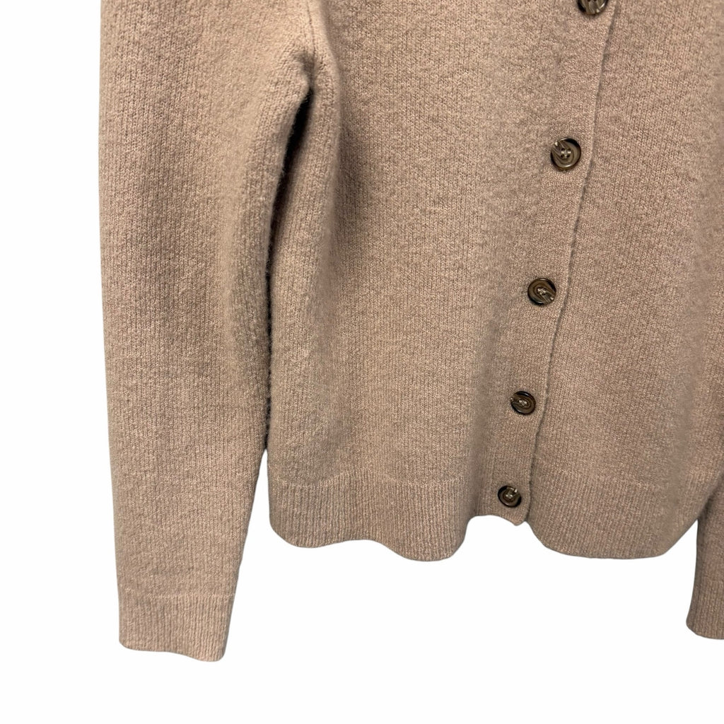 Jenni Kayne Murphy Collared Cashmere Blend Cardigan Sweater Mauve Womens Small