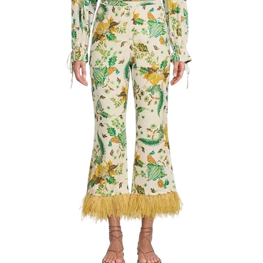 NWT Antonio Melani x The Nat Note Larkin Paisley Floral Cropped Pants Womens 12
