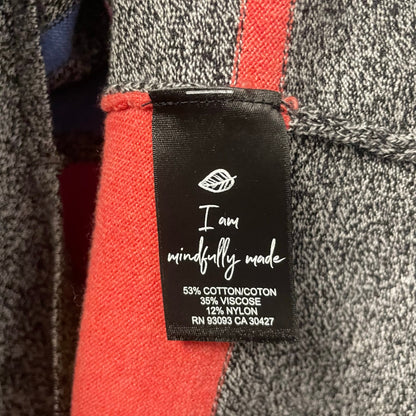 Nic + Zoe Multicolor Striped Long Sleeve Knit Crewneck Top Womens XXL