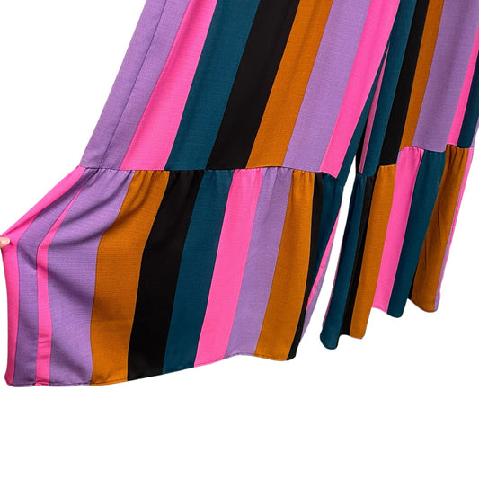 Show Me Your Mumu Multicolor Mezcal Stripe Flare Leg Palazzo Pant Womens Small