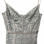 NWT Erdem Melora Asymmetric Lace Midi Dress Sky Blue US 4 *Worn by Taylor Swift*