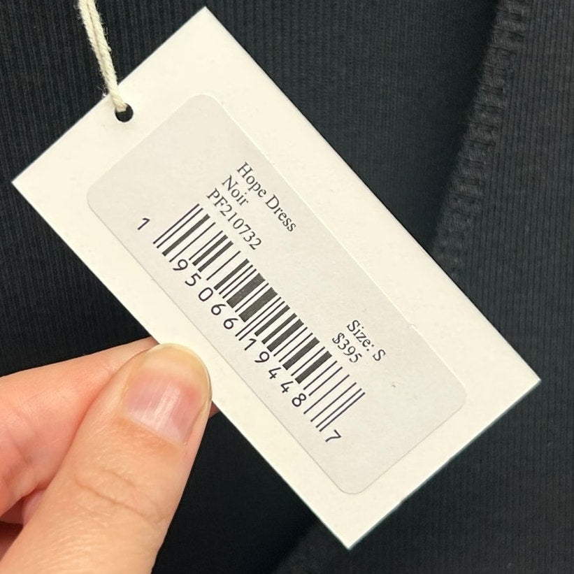 NWT Ulla Johnson Noir Black Hope Sleeveless Tiered Midi Dress Womens Small