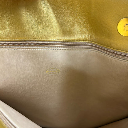 Chanel Gold Coco Ball Matelassé Chain Leather Shoulder Tote Bag