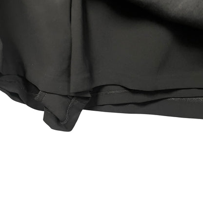 NWT Amanda Uprichard Lucienne Skort Romper Black Satin Trim Strapless Size Small