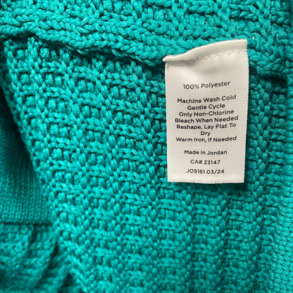 NWT Talbots Button Front Kate Cardigan in Lapis Green Knit Womens Plus Size 1X